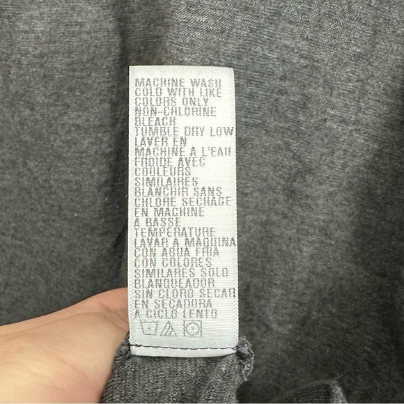 James Perse Gray Knit Ruched Bodycon Dress - Picture 6 of 8